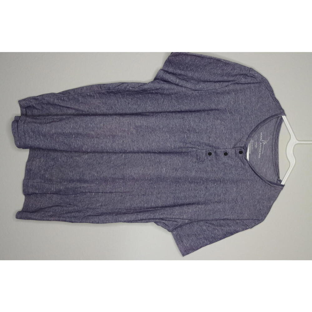 Marc Anthony Mens Quarter Button Short Sleeve 2X